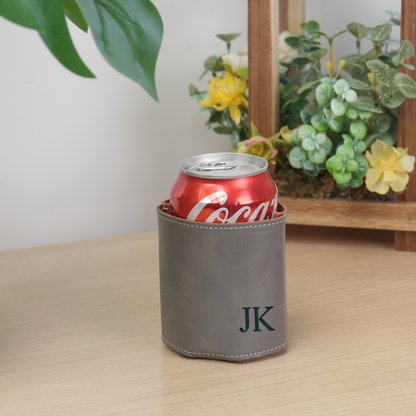 Personalised Engraved Can Cooler Holder | Unique Groomsmen Gift