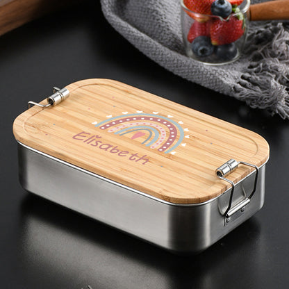Personalised Children's Stainless Steel Lunch Box with Name | Back to School Gift