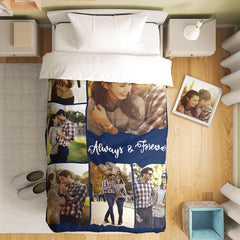 Personalised Photo Duvet Cover - Custom Collage Bedding Set | Unique Gift