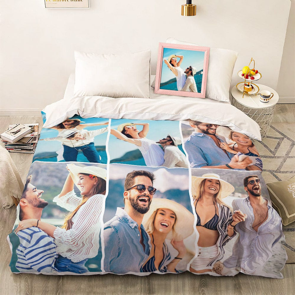 The Personalised UK Wedding Planning Timeline: Week by Week, Item by Item Personalised photo collage duvet cover β custom bedding set