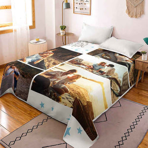 Custom Photo Collage Bedding Personalized Bedding Duvet Cover Double Bed Sheet Gifts