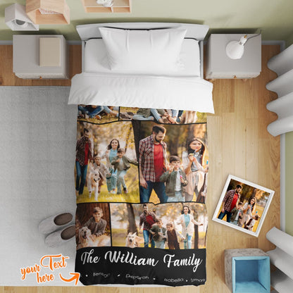 Personalised Photo Collage Duvet Cover | Custom Bedding Set & Unique Gift