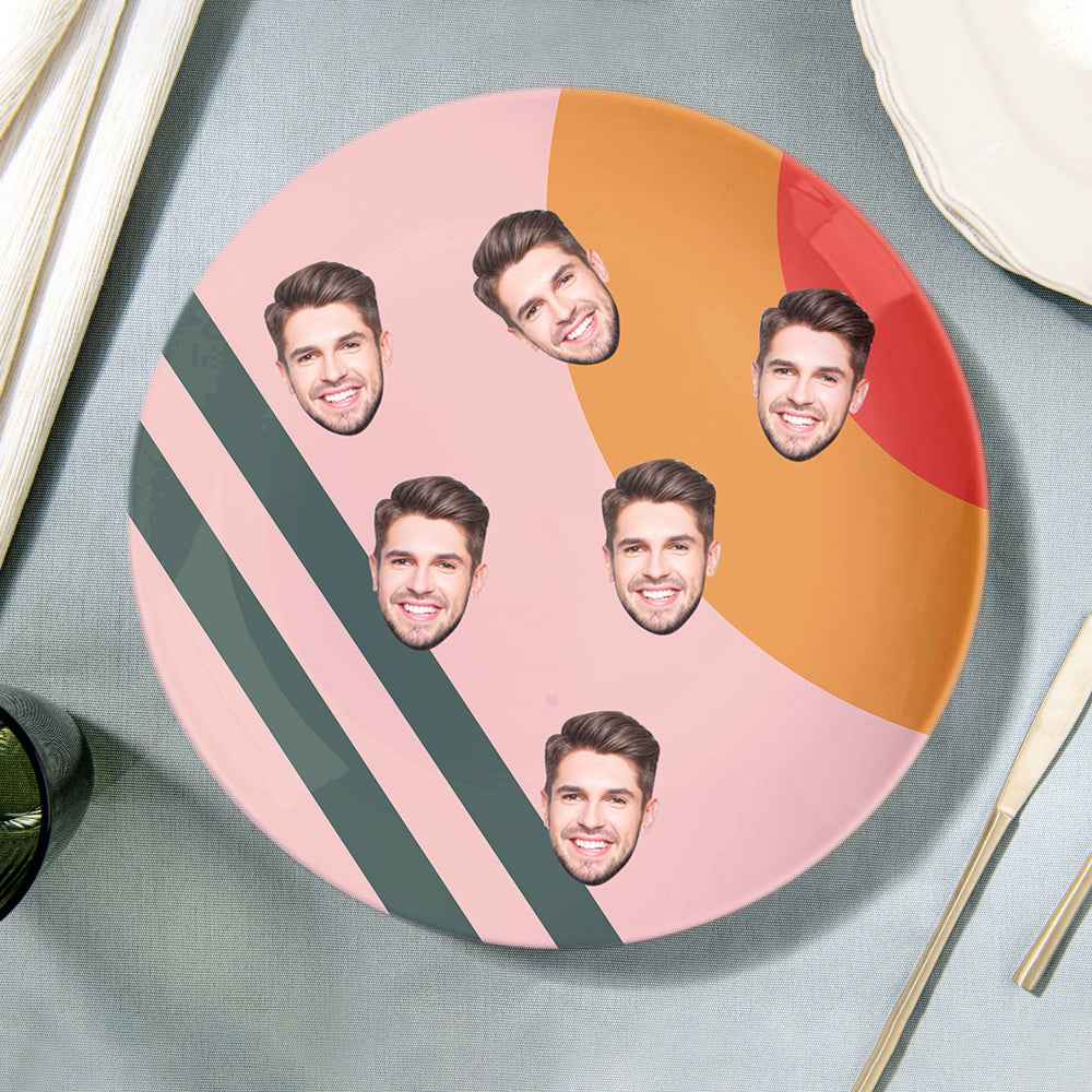 Personalized Dinner Plates Gifts Custom Face Ceramic Dishes