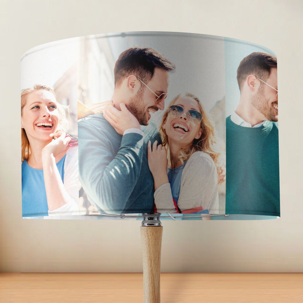 Custom Photo Drum Lampshade - Personalised House Warming Gift