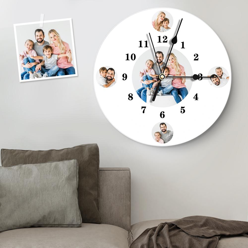 Personalised Photo Wall Clock | Custom Multi-Photo Gift