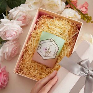 Elegant Custom Engraved Hexagon Month Flower Scented Candle for Stunning Wedding Decor