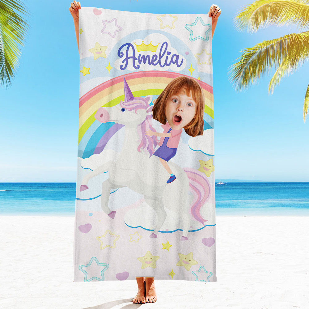 Personalised Photo Towel Gift - Custom Engraved Towel for Boyfriend or Girlfriend