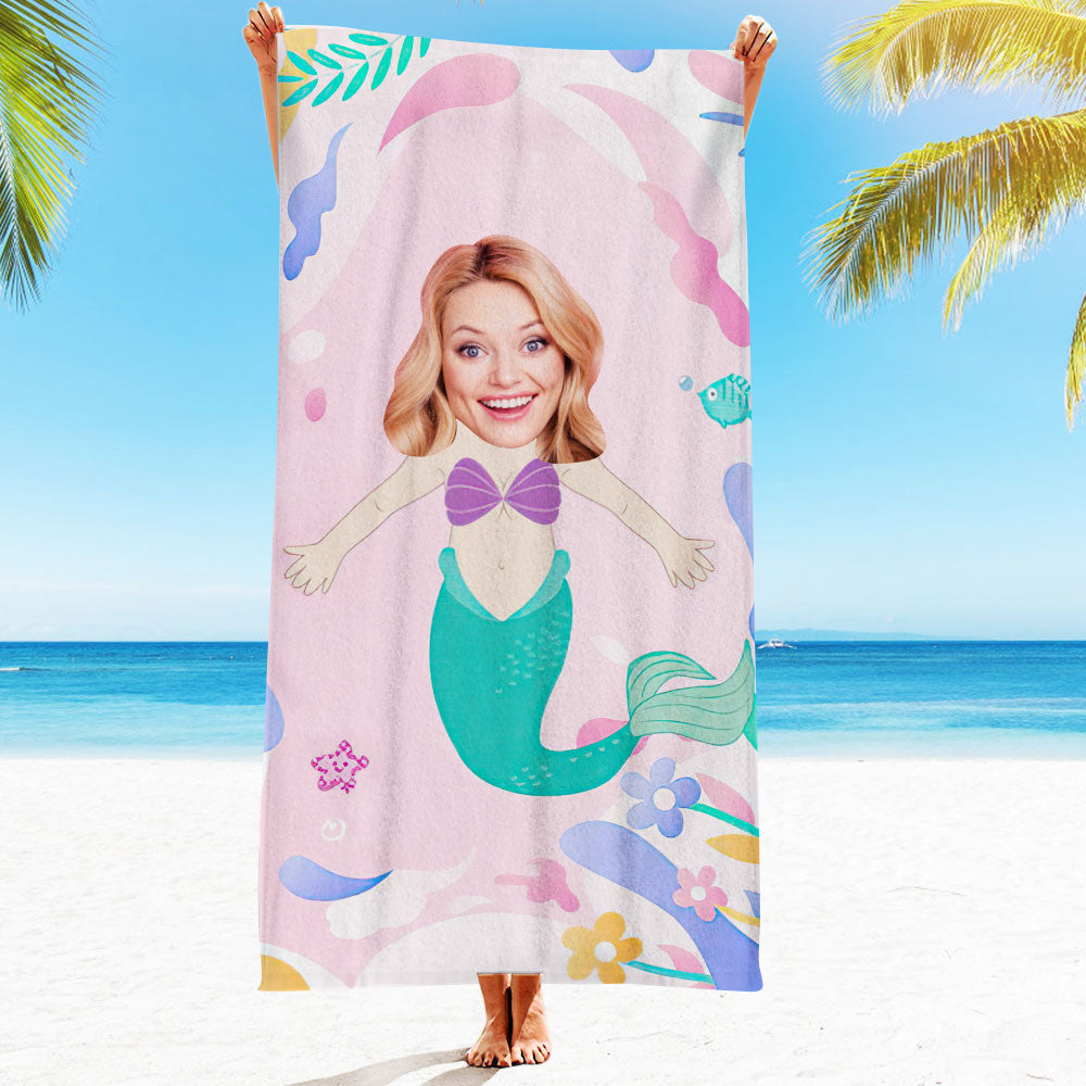 Personalised Photo Towel Gift - Custom Engraved Towel for Boyfriend or Girlfriend