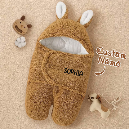 Flat lay preview of the swaddle highlighting fabric quality and finish.
