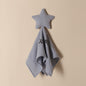 Personalised baby towel in pastel colour with star pattern and embroidered name, 15in x 15.75in soothing comfort cloth for infants