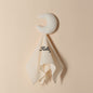 Personalised star baby towel displayed to show embroidered name placement and overall size, ideal newborn gift and keepsake