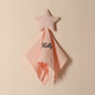 Personalised baby towel presented as a gift set, embroidered name on soft cotton star comforter for baby showers