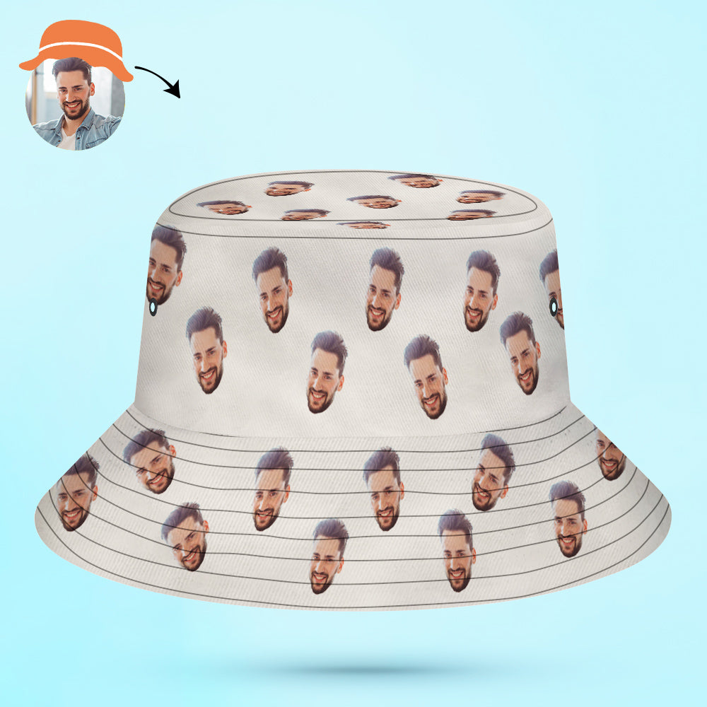 Personalised Photo Summer Bucket Hat | Customisable Sun Hat UK