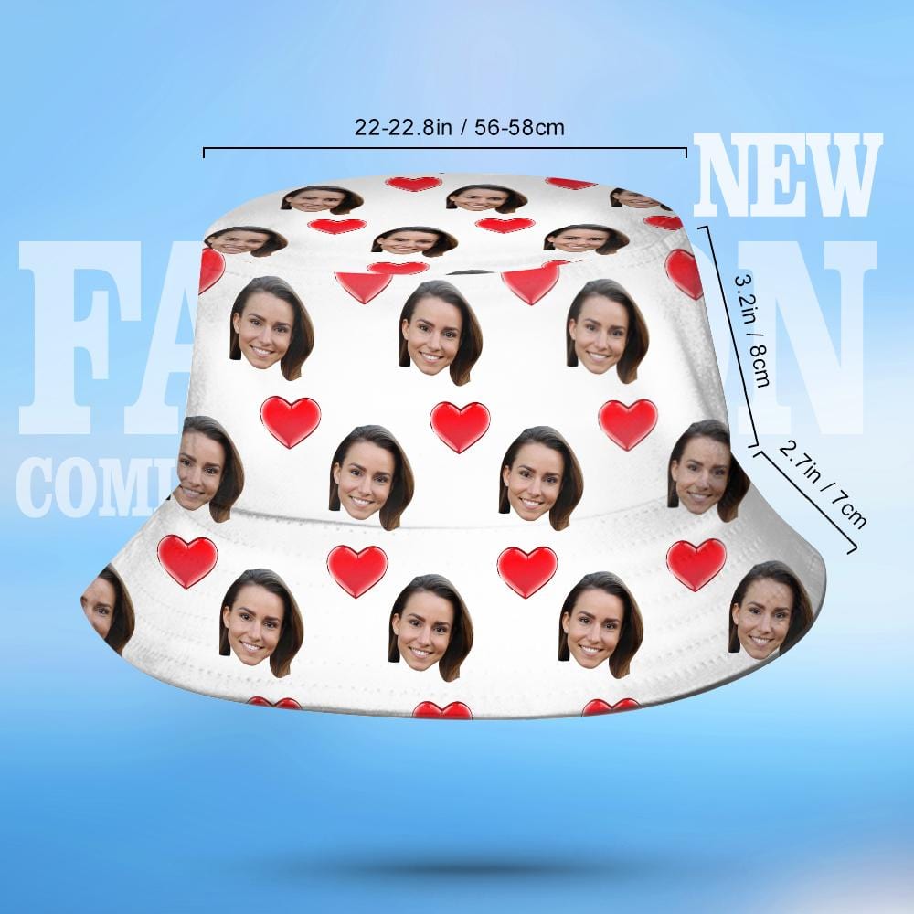 Folded personalised bucket hat demonstrating packable, travel-friendly design – great personalised gift for Mother's Day or graduations