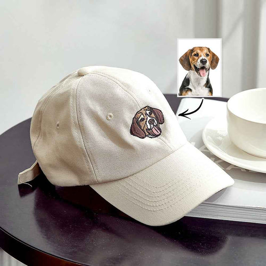 Custom Embroidered Pet Hat Pet Photo Personalized Dog Hat Gift for Pet Lover Back-to-school Gift