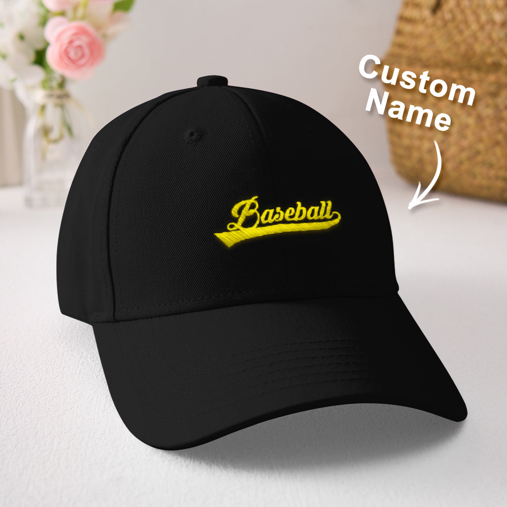 Personalised team cap in polyester with custom name on the front — perfect game‑day and back‑to‑school accessory for teammates and sports fans