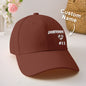 Personalised football team cap — custom baseball hat with embroidered name on durable polyester, perfect for game day and back-to-school gifts