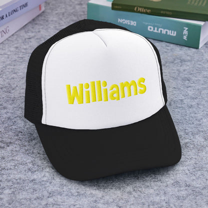 Personalised Puff Print Trucker Hat - Custom Name Foam Cap | Back to School Gift