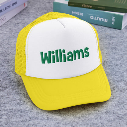 Personalised Puff Print Trucker Hat - Custom Name Foam Cap | Back to School Gift