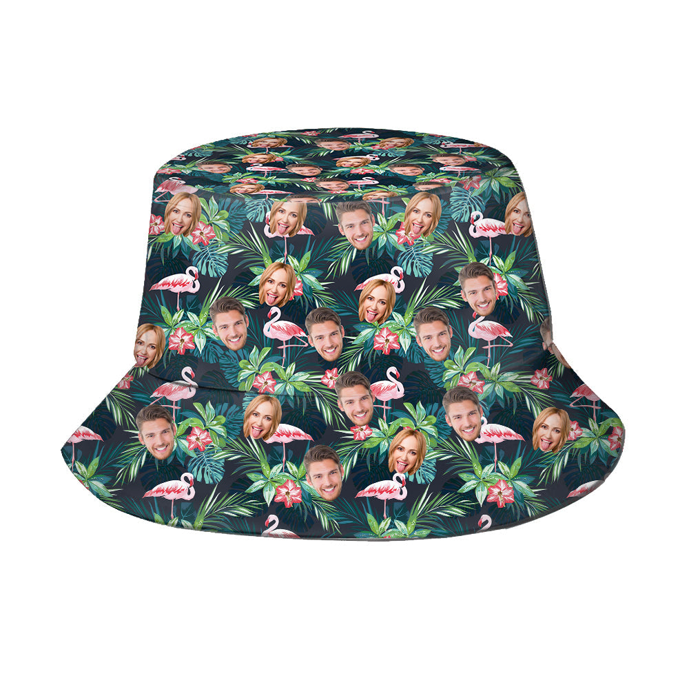 Bucket hat detail showing inner lining and shape retention — polyester twill, non-shrinking and breathable material
