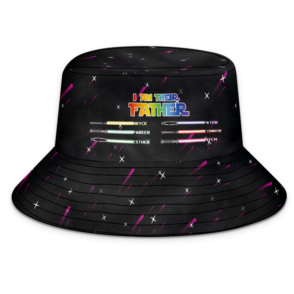 Gift‑ready packaging of personalised ‘I Am Their Father’ lightsaber bucket hat — ideal birthday or Father’s Day present