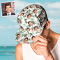 Packaged personalised face cap ready for gifting with tag — thoughtful personalised present for Father's Day or birthdays