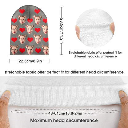 Folded personalised beanie C highlighting knit softness and neat stitching — thoughtful personalised gift