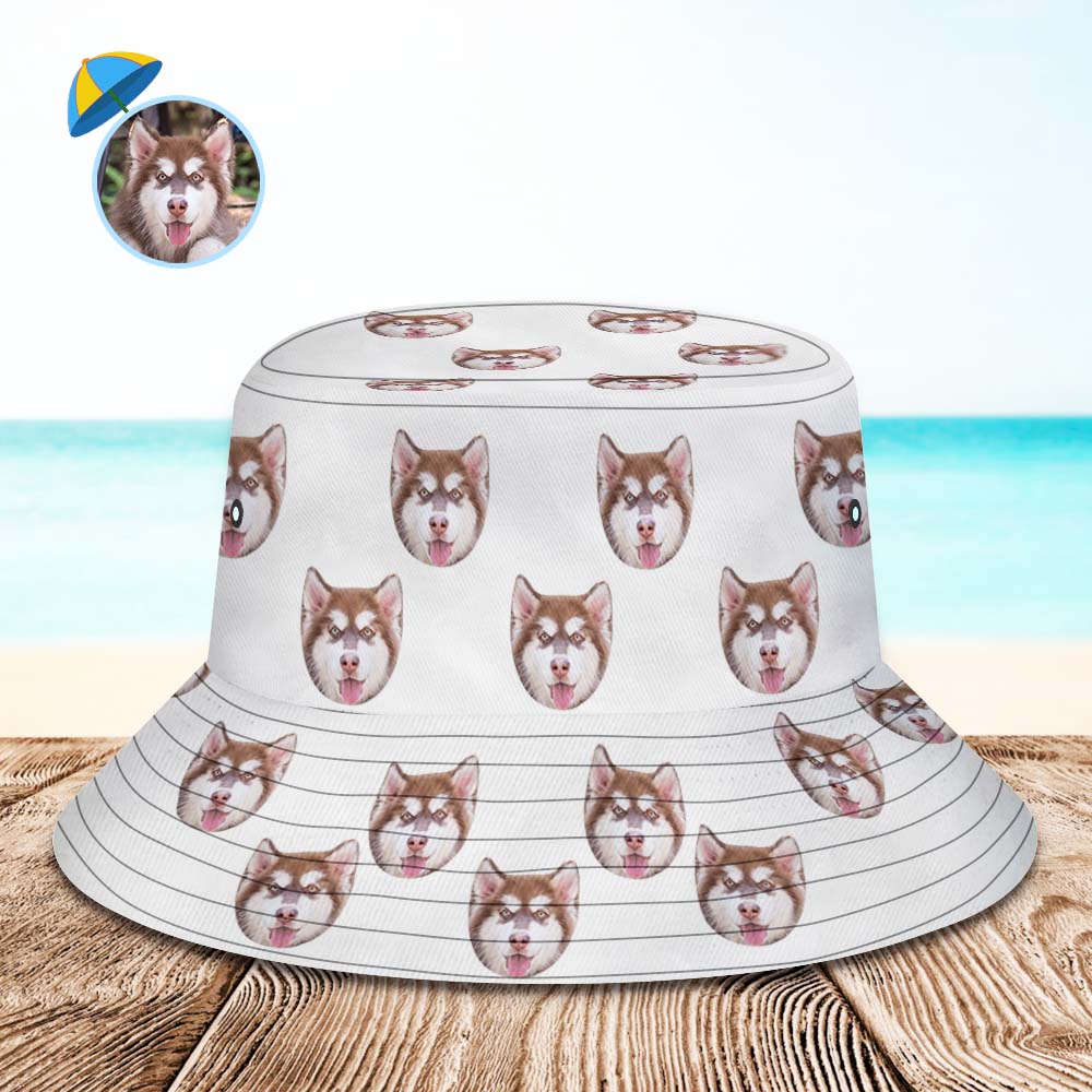 Personalised Photo Summer Bucket Hat | Customisable Sun Hat UK