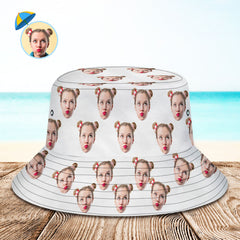 Personalised Photo Summer Bucket Hat | Customisable Sun Hat UK