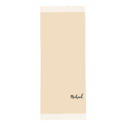 Personalised Winter Scarf with Custom Name | Unisex Faux Cashmere Scarf