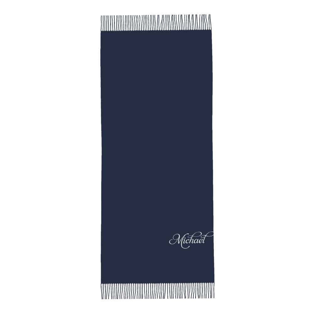 Personalised Winter Scarf Custom Name Unisex Scarf