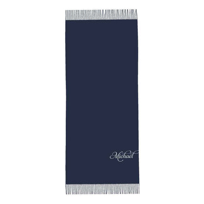 Personalised Winter Scarf Custom Name Unisex Scarf
