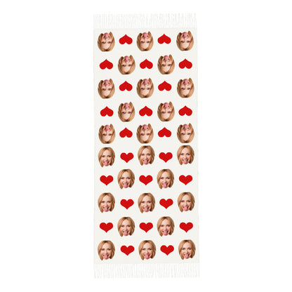 Personalised Photo Scarf - Custom Face Imitation Cashmere Ladies Scarves