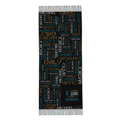 Custom Name Scarf Unisex Winter Scarf - 4 Colors