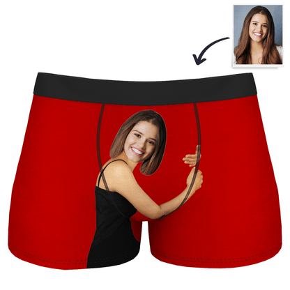 Step-by-step production graphic: order, upload, production, quality check and dispatch for made-to-order Girlfriend Hugs boxers — personalised gift process explained