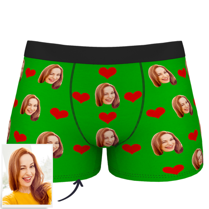 Custom Photo Boxer packaging and presentation — personalised face boxers ready to gift with AR animation feature