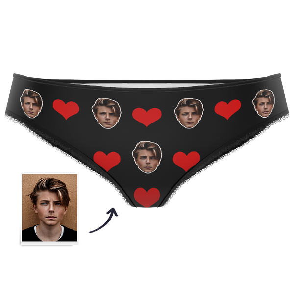 Personalised Face Underwear | Custom Valentine's Day Heart Gift
