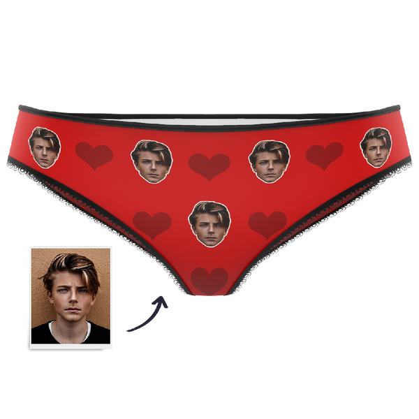 Personalised Face Underwear | Custom Valentine's Day Heart Gift