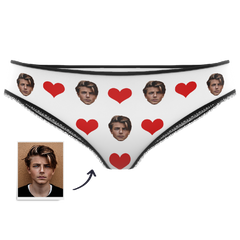 Personalised Face Underwear | Custom Valentine's Day Heart Gift