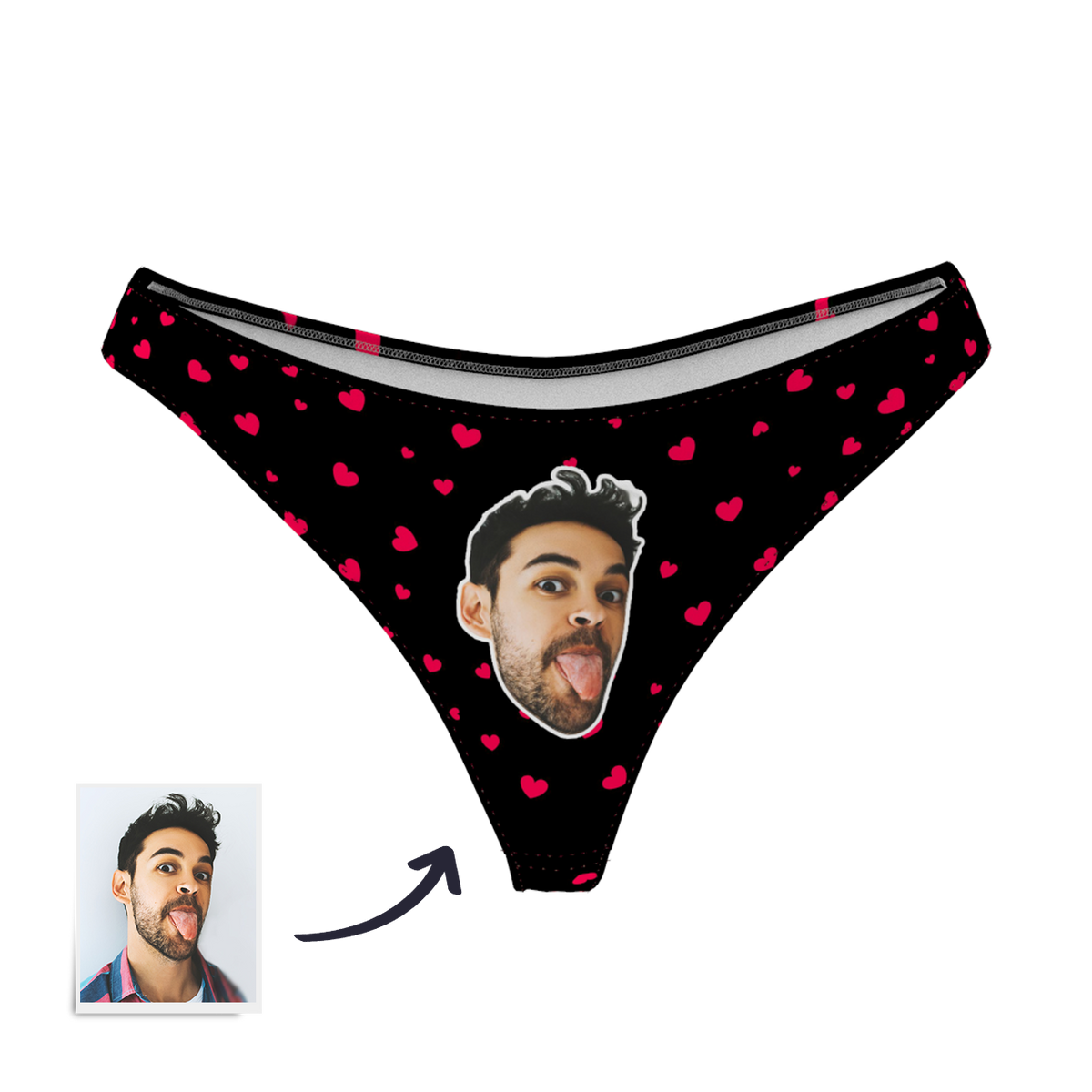 Custom Face Thong Panties | Personalised Women's Underwear