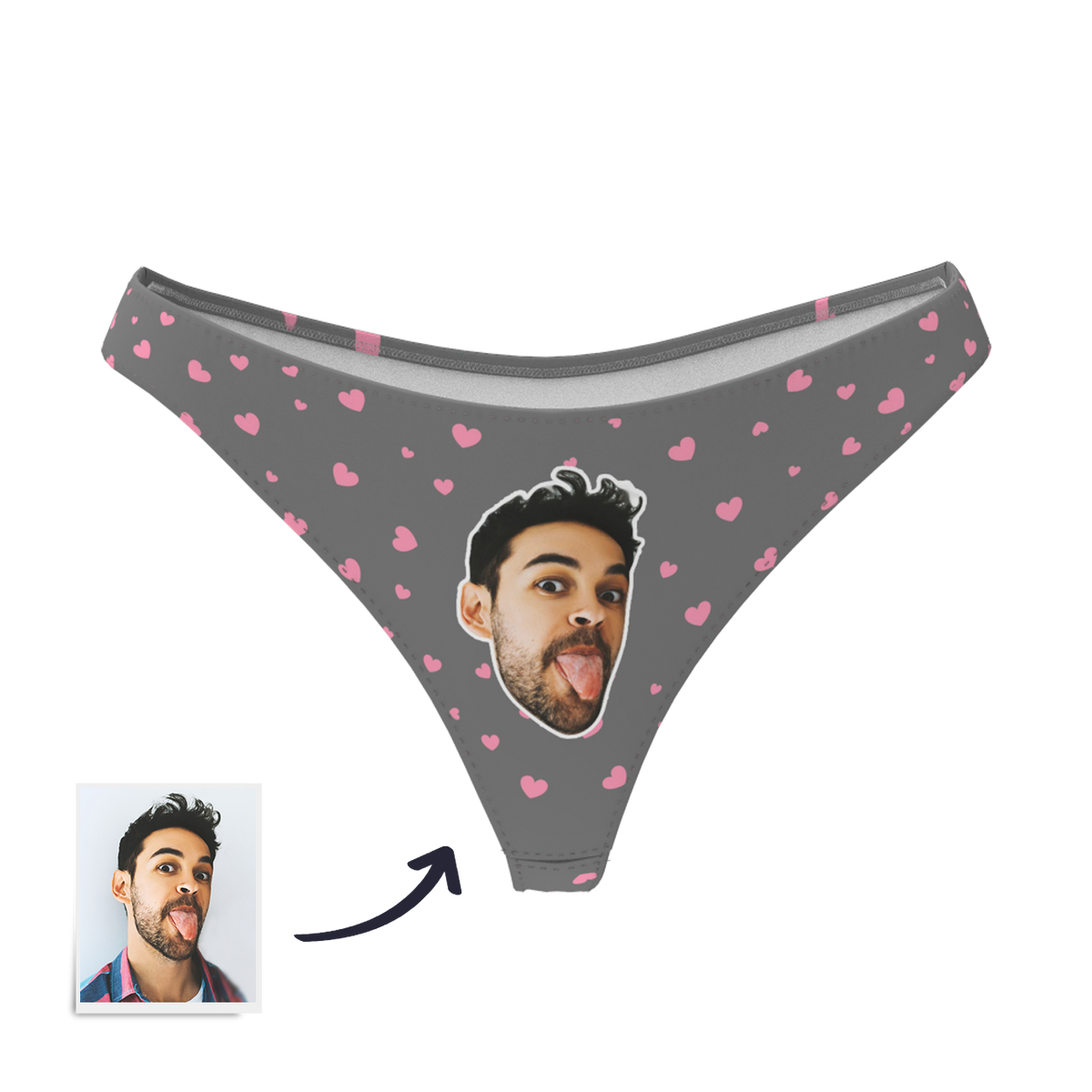 Custom Face Thong Panties | Personalised Women's Underwear