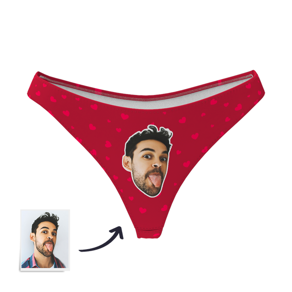 Sweet Heart - Women's Popular Custom Face Thong Pantie Underwear