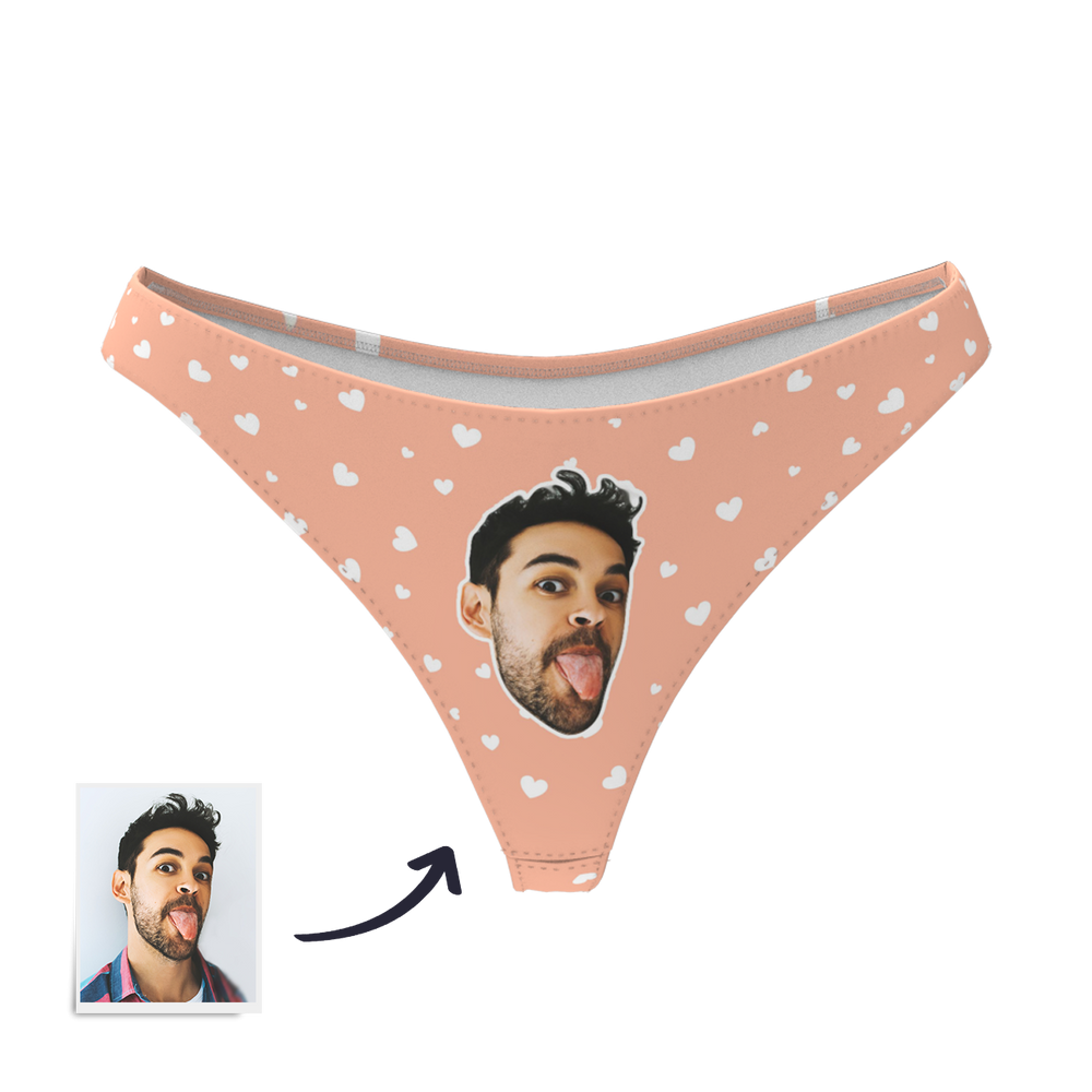 Sweet Heart - Women's Popular Custom Face Thong Pantie Underwear