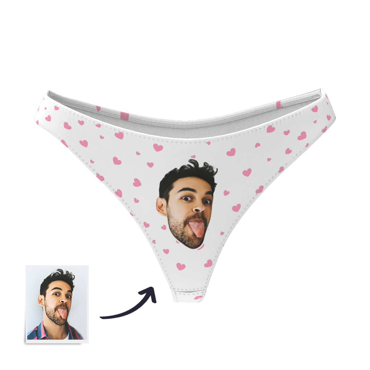 Custom Face Thong Panties | Personalised Women's Underwear