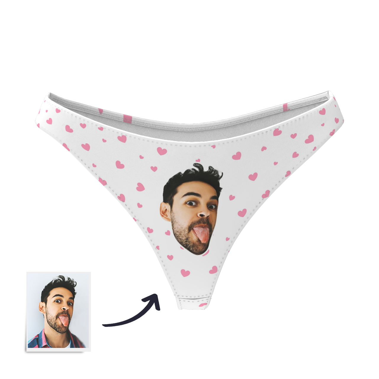 Custom Face Thong Panties | Personalised Women's Underwear