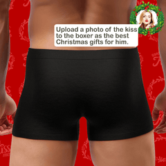 Custom Girlfriend Hugs Boxer Shorts Christmas Gift For Him