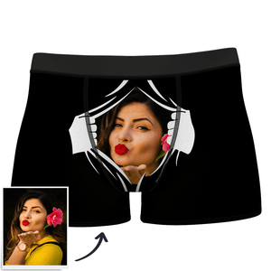 MEN'S FACE ON TEARING CUSTOM BOXER SHORTS