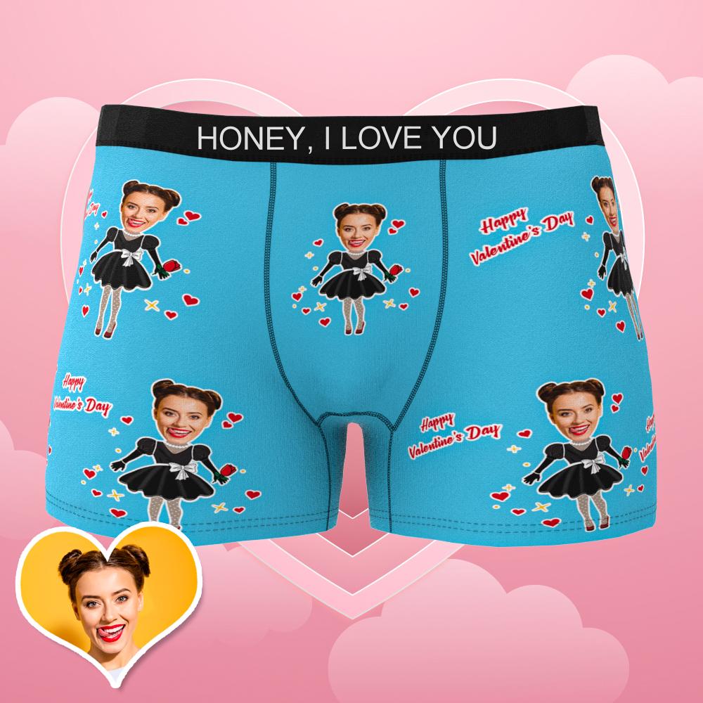 AR preview screenshot of personalised heart-face boxer in augmented reality so customers can view the custom boxer before ordering