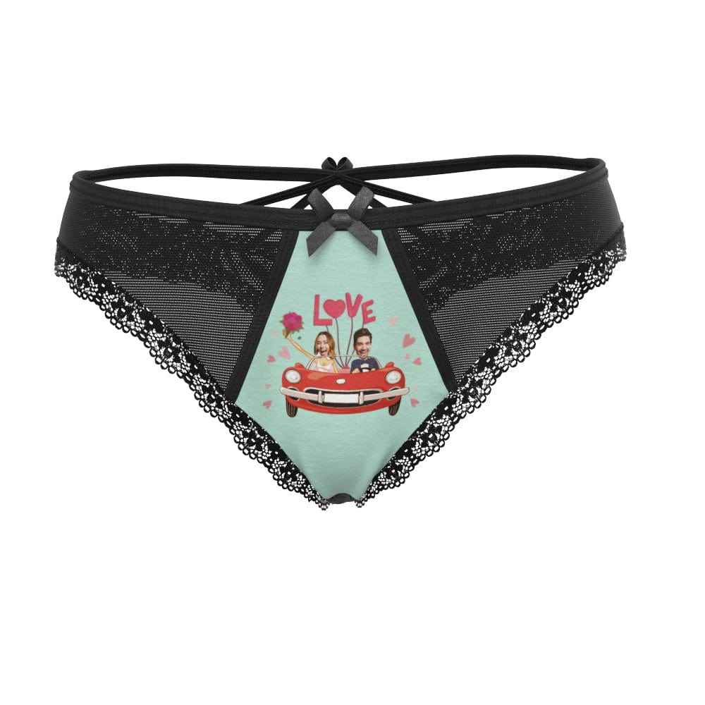 Custom Wedding Face Underwear Custom Lace Thong Wedding Gifts