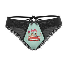 Custom Wedding Face Underwear Custom Lace Thong Wedding Gifts